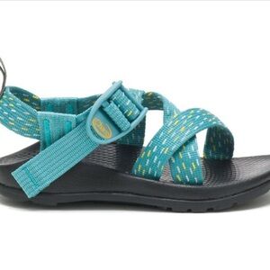 Chaco Blue and Black Sport Sandals with Adjustable Straps